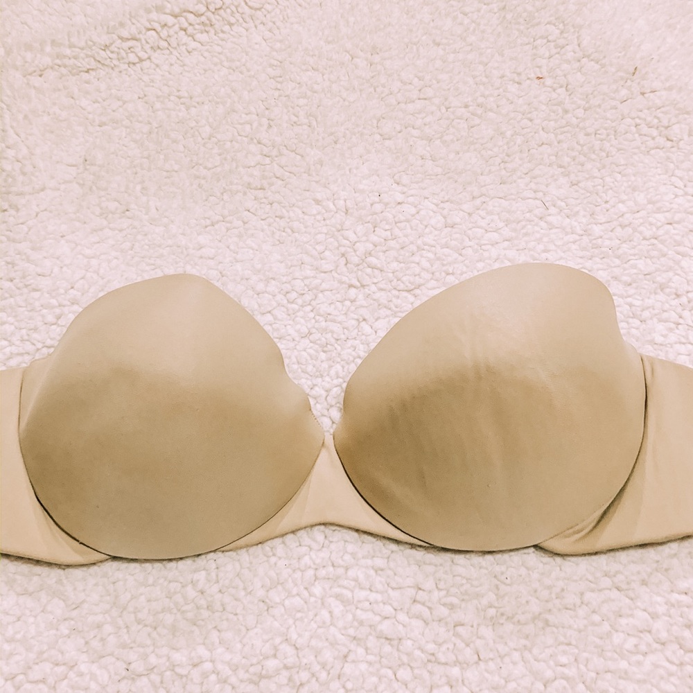Tan Strapless Bra